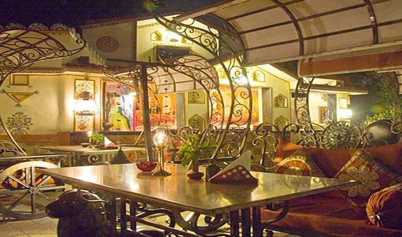 Dining in Chokhi Dhani Hotel, Jaipur